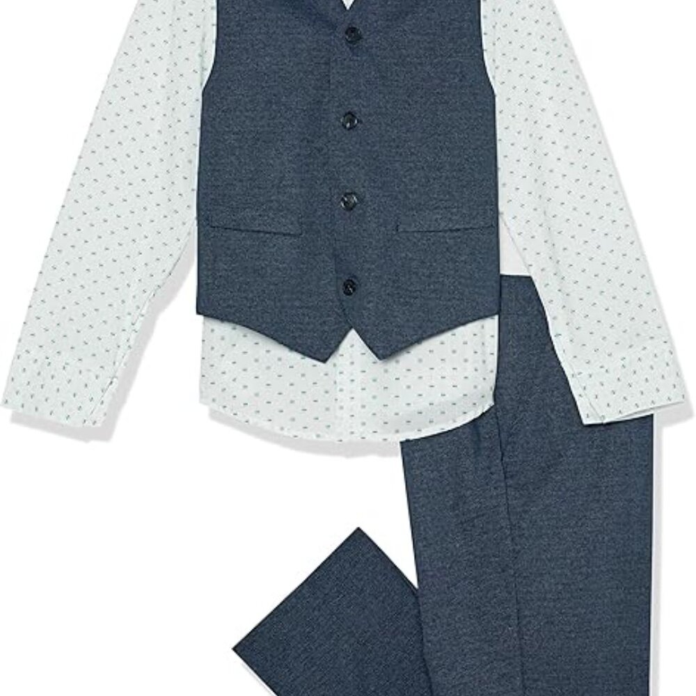 Calvin Klein Boys 3-Piece Formal Dress Up Suit Vest Set